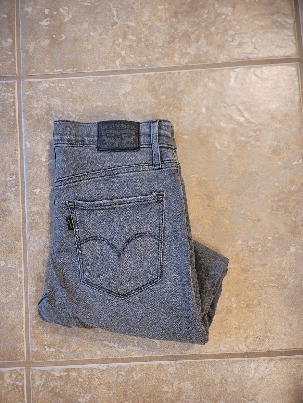 Levi Strauss 311 Shaping Skinny Ankle Gray Jeans Size 27
